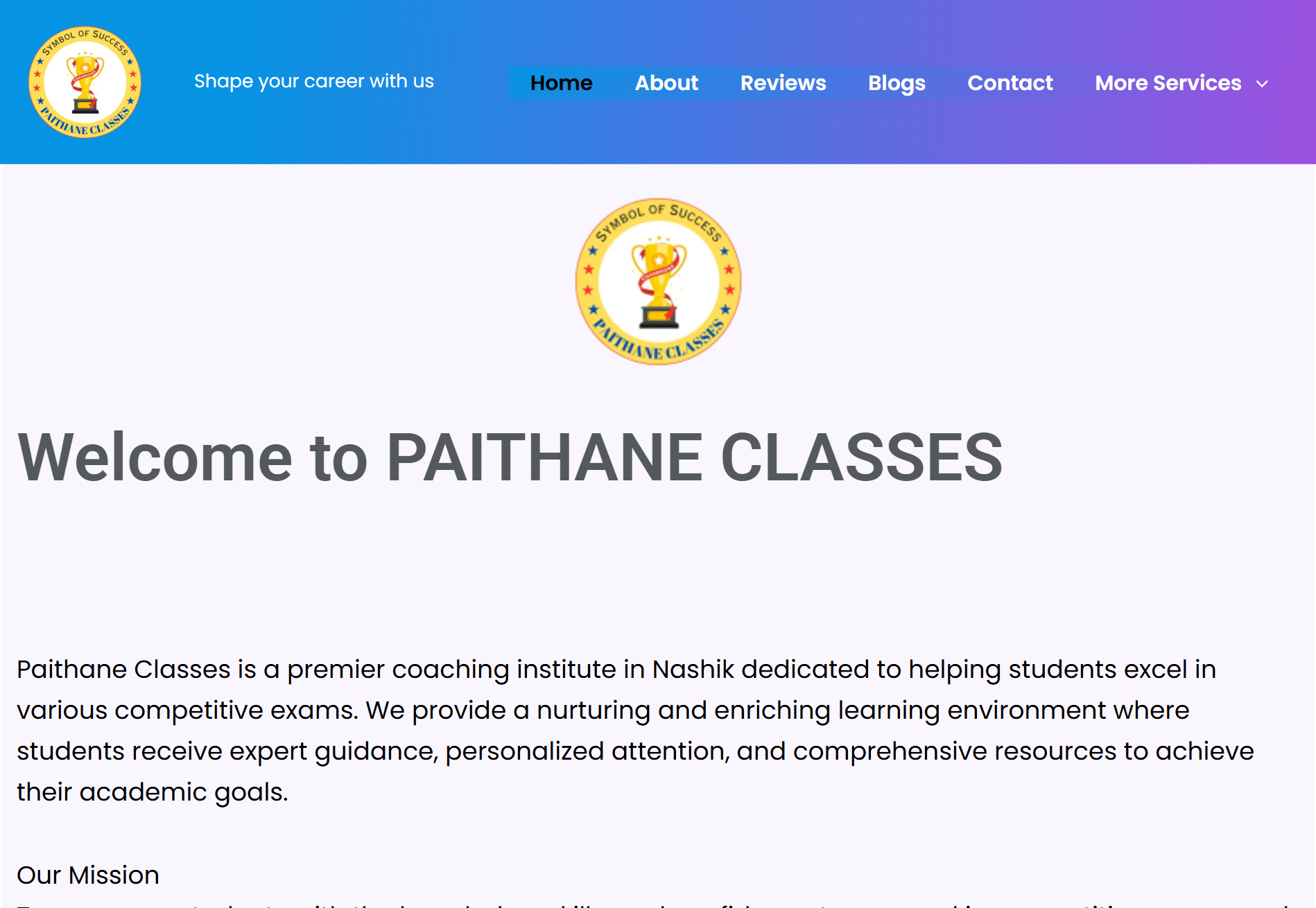 Paithane Classes